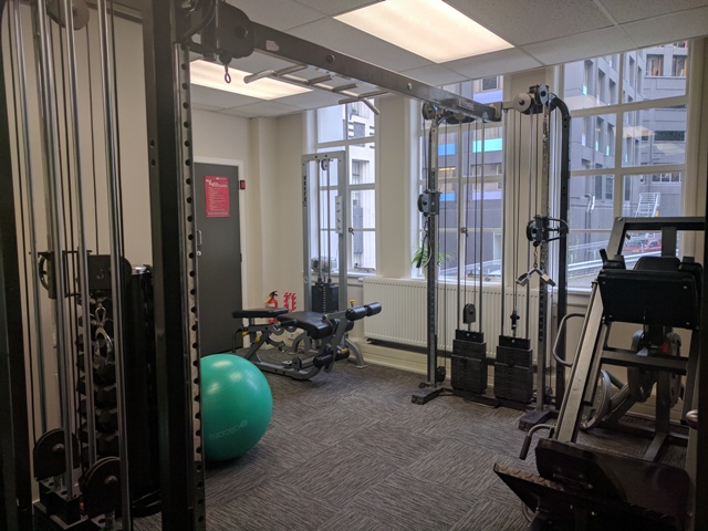 The onsite rehab gym at Central City Physiotherapy